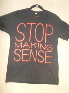 CAMISETA STOP MAKE SENSE LOGO ESTILO CABEZAS PARLANTES ORIGINALES USADA (M) BANDA EN MUY BUENA CONDICIÓN - Imagen 1 de 3