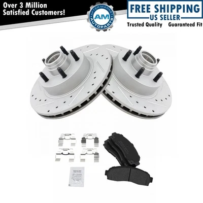 Front Ceramic Brake Pad & Performance Rotor Kit for Ford Ranger B2300 - Image 1 of 4