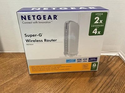 NETGEAR SUPER-G WIRELESS ROUTER WGT624  - Image 1 of 3