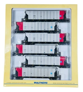 932-60454 Walthers HO 1/87 RD-4 COMX Commonwealth Edison Coal Hopper 6-Car Set - Picture 1 of 2