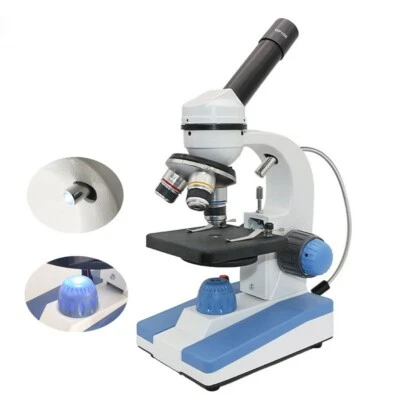 Student 2000X Monocular Biological Microscope USB LED Light & Adjustable Bottom - Image 1 of 4