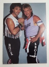 ROCK N ROLL EXPRESS 1985 Wieser & Wieser All Star Wrestling Postcard RICKY ROBER