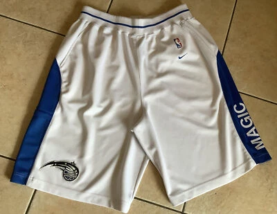 Pantalones cortos vintage Nike Team~ORLANDO MAGIC~blanco azul de gran tamaño para hombre talla: XL Foto 1 de 4