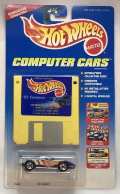 1996 Hot Wheels Computer Cars '93 Camaro 15448 - Image 1 of 2