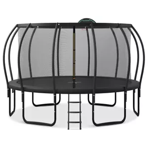 15FT Trampoline, Plus Basketball Board and Stakes, Physical Training Trampoline - Picture 1 of 7