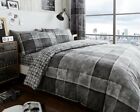 Reversible Duvet Quilt Cover Bedding Set with Pillowcase Single Double King Size