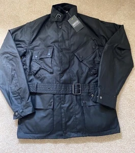 Barbour Mens International Winter A7 Waxed Jacket Colour Black Size L - Picture 1 of 6