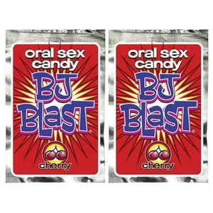  2 Pack Pipedream BJ Blast Oral Sex Candy Cherry - Picture 1 of 1