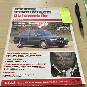 REVUE TECHNIQUE LANCIA DEDRA ESSENCE DIESEL 1.6 ie 1.8 2.0 2000 2.0 Turbo Ds - Imagen 1 de 11