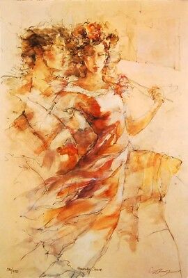  Heavenly Dance  By Gary Benfield Framed Fine Art Romantic Figures • 695.95€