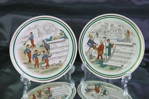 Vintage 2 PV Platten Parry Vielle Limoges French Opera Plates 7,25" rund - Bild 1 von 5