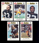 1984-1988 Police LOUIS LIPPS Pittsburgh Steelers 5-Card Lot Rookie
