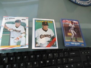 (15) MATT WILLIAMS UNUSED BASEBALL CARDS FANTASTIC CONDITION