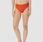 $126 La Blanca Swimwear Women's Orange Ridin' High Frenchi Bitsy Bottoms Size SM