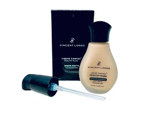 Vincent Longo Liquid Canvas Healthy Fluid Light Beige Sheer Matte Foundation 1oz - Picture 1 of 13