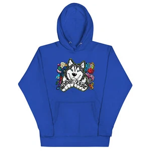 Snow Life Siberian Husky Unisex Hoodie - Picture 1 of 7
