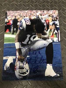 DONTE STALLWORTH SIGNED NEW ENGLAND PATRIOTS NFL PHOTO AUTOGRAPHED COA TENNESSEE - Picture 1 of 1