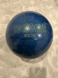 VINTAGE Ebonite 11b 12oz Avenger Bowling Ball - Pearl Blue - Picture 1 of 3