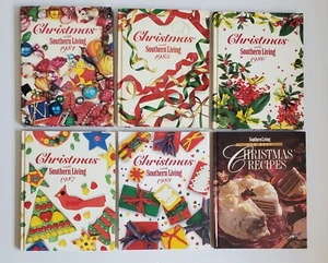 Christmas with Southern Living Books 1984 Thru 1988 & Best Recipes Set Of 6 HC - Picture 1 of 19