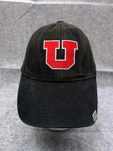Utah Utes Captivating Hat Cap Strap Back Adult One Size Black 100% Cotton NCAA - Picture 1 of 12