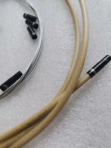 JAGWIRE BRAIDED GOLD LEX SHIFTER HOUSING CABLE KIT FITS SRAM SHIMANO CNC CAPS - Picture 1 of 10