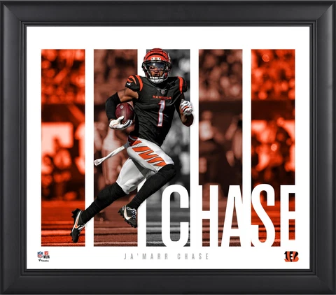 Ja'Marr Chase Cincinnati Bengals 15x17 Player Panel Collage Cover