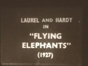 “Flying Elephants” (1928), Super 8mm Film, Laurel & Hardy, Cavemen Fight 4 Girl