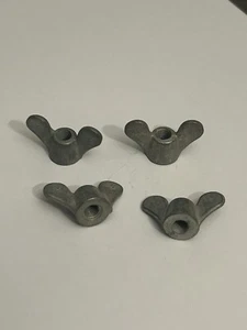 4 of 1/4 UNF Size 3 Mickey Mouse Tinned Brass Wing Nuts. - Bild 1 von 1