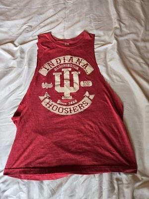 Indiana Hoosiers Camiseta sin mangas corta roja mediana Foto 1 de 4