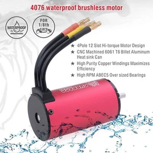 SURPASS KK 4076 BRUSHLESS MOTOR 2000Kv WATERPROOF 2-5S LIPO RC - Picture 1 of 5