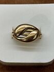 18ct Yellow Gold Men`s Golf Clubs Entwined Stylised Ring Size U1/2 7.75 grams