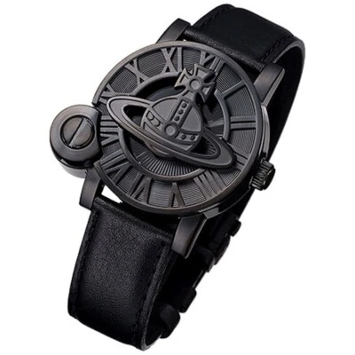 Vivienne Westwood часы CAGEII кожи черный Японии сделано VW23E9-32 новый в коробке - Изображение 1 из 4