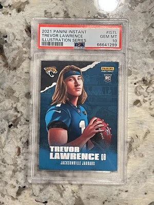 2021 Panini Instant Trevor Lawrence 遥控插图系列 PSA 10  — 第 1/2 张图片