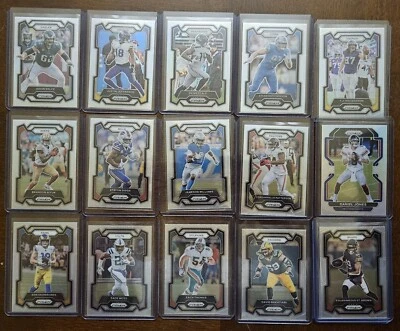 2023 Panini Prizm Football 18 Card Silver Prizm Vet Only Lot!! KELCE, DIGGS, ETC - Image 1 of 2