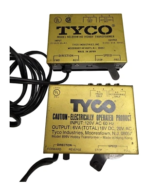 Tyco Model # 899M 899V Hobby Train Transformer HO Train Lot of 2 TWO - Image 1 of 4