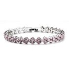 Cubic Zirconia Pink Tennis Bracelet for Women Jewelry Gifts for Her 7.25 Ct 9.6