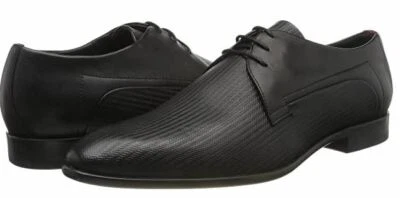 Hugo Boss men's shoes Appeal derby black - Embossed, 100% Leather, running small - Image 1 of 4