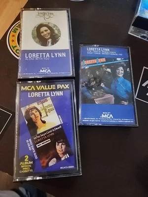 3 LORETTA LYNN Vintage 1970s Cassette Collection Lot - Image 1 of 4