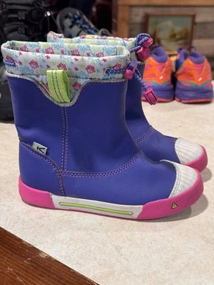 Keen Kids' Blue and Pink Boots Size 11 - Image 1 of 4