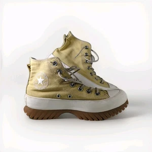 Zapatillas deportivas Converse Lugged 2.0 utilitarias para mujer talla 6.5 doradas blancas - Imagen 1 de 10