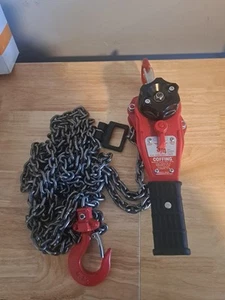 COFFING LSB-B MANUAL LEVER HOIST 3/4 TON 20' FT LIFT HOOK MOUNTED STEEL BODY - Picture 1 of 7
