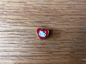 KAY JEWELERS CHARMED MEMORIES I ❤️ HELLO KITTY HEART CHARM STERLING SILVER - Picture 1 of 2
