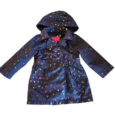 London Fog Girls Hearts Mid Weight Jacket Size 5 - Image 1 of 4