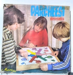 Parchessi Marigo Parchís 6 Jugadores Vintage Funciona Caja Deteriorada Carton - Imagen 1 de 5