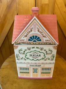 Bote de porcelana fina vintage Lenox Village azúcar dulce Shoppe 1990 (5219) - Imagen 1 de 10