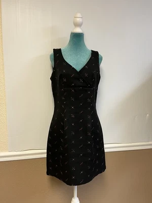 Mini Vestido Vintage XOXO Y2K Negro Floral Talla 11 Años 90 00 Retro Grunge Fairycore Foto 1 de 4