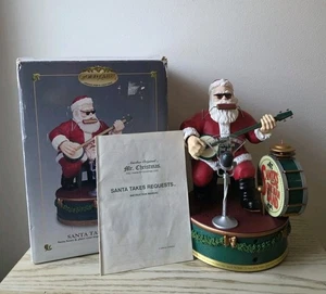 Vintage Mr. Christmas Babbo Natale prende richieste animate con scatola, adattatore e manuale - Foto 1 di 8