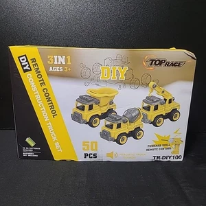 Top Race DIY 3 in 1 Remote Control Construction Truck Set New - Picture 1 of 4