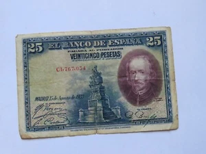 España Billete 25 Pesetas Calderón 1928 (ES EL DE LA FOTO) - Imagen 1 de 2