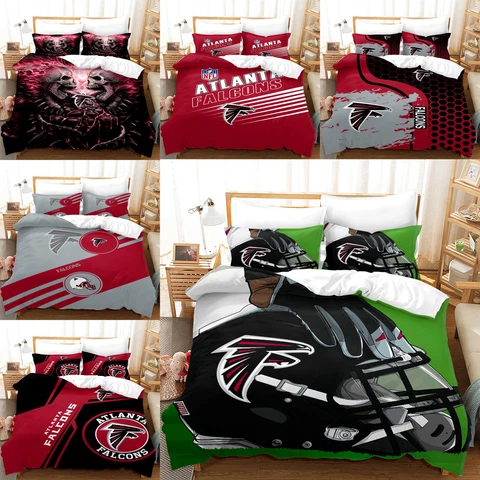 Atlanta Falcons 3Pcs Bedding Set Fans Duvet/Comforter Cover Pillowcases Gift Cover